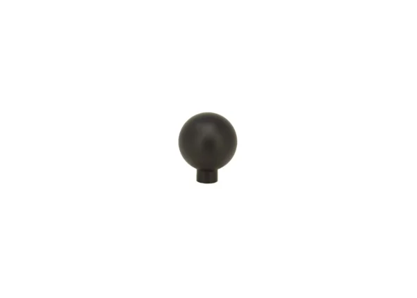 Round Bolt Knob - Black
